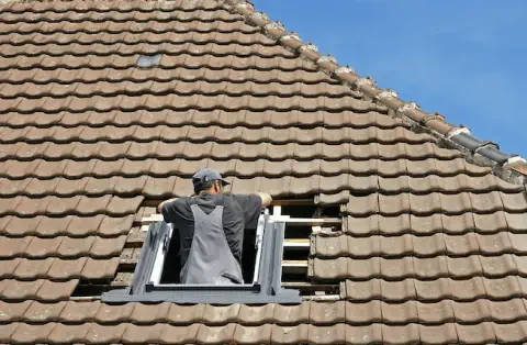 Pose de velux au Porge